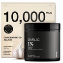 Capsule de usturoi cu 10,000mcg Allicin - Odorless - 50:1 Extract pentru potenta maxima - Lab de terta parte testat - 60 Capsule vegetariene