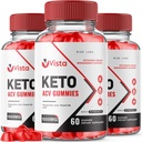 rize labs (Pack of 3 Vista Keto ACV Gummies for Advanced Weight Loss, VistaKeto Supplement, Vista Maximum Strength Gomitas, Advanced Formula Reviews (180 Gummies)