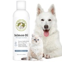 Wholistic Pet Organics Salmon Oil: Deep Sea Wild Alaska ulei de somon pentru câini și pisici - Natural Omega 3 Dog Fish Suplimentul de ulei cu EPA și DHA pentru piele, haina, inima și sistemul nervos Sănătate