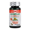 LEONFLAX, 100% Authentic Canadian Flax Seed, Imbunatatiti-va sanatatea digestiva, 60 capsule, sticla