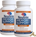 Creier natural Booster pentru memorie, & Brain Health - supliment suplimentar de sprijin cognitiv de bază pentru plante pentru adulți și vârstnici, Made in USA (2 Pack, 120 capsule)