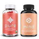 WellPath Pure Apple Cidru Oţet cu Mama Gumiţe şi Minte Creier Supliment cu Lion Coama - Suporturi Focus & Memorie, 60 Ct Fiecare