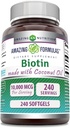 Formulari uimitoare Biotin cu extra virgine Organic de nucă de cocos Suplimentul ulei 