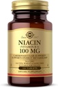 Solgar Niacin (Vitamina B3) 100 mg - 100 comprimate - Susţine metabolismul energetic - non-GMO, Vegan, Gluten Free, Dairy Free, Kosher - 100 Servings