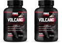 Force Factor Vulcano Pre Antrenament Nitric Oxid Booster Supliment pentru barbati cu Creatina si L-Citrulină la Boost si Energie, Ajuta la construirea musculare, pompa mai buna si antrenament, 120 capsule (Pachet de 2)