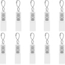 Flutesan 10 Piese Audiere de ajutor Baterie Caz 312 Audiere Audiere Baterii Caddy Audiere Ajutor Amplificator de stocare cutie de plastic Battery Deţinătorul Portable de caz de călătorie cutie de transport de buzunar cu Keychain
