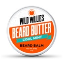 Wild Willies Premium Barbă Balsam pentru bărbați, Leave-In Unt Balsam cu ingrediente organice, Promovează creșterea, Elimină mâncărime și mătreață - Restaurează umiditate - Mintă rece, 2 Oz