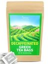 TeeLux decafeinizată Saci de ceai verde, Ceai verde pur decafeinizat, Super Antioxidant, 100 Count Saci de ceai pentru ceai fierbinte & Iced