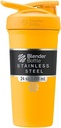 BlenderBottle Sport Izolat din oțel inoxidabil Shaker Sticla cu whisk sârmă, 24-Ounce, Mango 