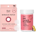 Rael Bundle - Petice invizibile de acoperire la fața locului (număr 96) și Suplimentul PMS pentru femei (28 capsule)
