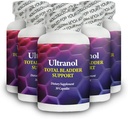 Ultranol Total Bladder de sprijin - Natural Cranberry Supliment pentru sanatatea urinara, Controlul vezicii urinare hiperactive, Incontinenta - Reduce scurgeri si urgenta - 6 sticle - 180 capsule