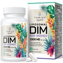 Liposomal DIM Supliment - 1500 mg Femei DIM Supliment - Estrogen Suplimente Contine vitamina E, seara Primrose, negru Cohosh, Omega-3 acizi grasi