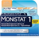 MONISTAT 1- Dose Tratamentul infectiei cu dungi, 1 Ovule Inserare & External Itch Cream