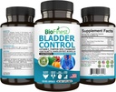 BioFinest Bladder Control Supliment pentru bărbați și femei - 120 Veg. Capsule - Saw Palmetto, Cranberry, Seminte de dovleac, Vitamina E, Boswellia, Dandelion Root - Urinian Tract Bladder Health - Made in USA