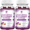 Ficat Cleanse Detox & Reparaţii Gume - Extra Putere 14 în 1 Suplimentul de suport pentru ficat w/Milk Thistle Silymarin, Dandelion, Extract de Anghinare şi Anghinare - Fără zahăr, Supliment de sănătate hepatică -120 Ct