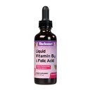 Bluebonnet Nutrition Vitamina Liquid B12 & Acid folic, for Energy Boost*, Soy-Free, Gluten-Free, Dairy-Free, Vegan, 400 mcg de acid folic & 1000 mcg de vitamina B12 Per Serving, 2 fl oz, 59 Servings
