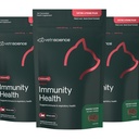 VetriScience Lysine Imunity Health Chews, 250 mg Lysine Plus Suplimentul imunitar pentru pisici și pisici cu alergii, Sneezing, Runny Nose și Watery Eyes, Pui, 3 Pack