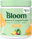 Bloom Nutrition Superfood Greens Powder, Digestive Enzymes w/Probiotics & Prebiotics, Gut Health, Blooting Relief for Women, Chlorella, 15 SVG (15 Servings (Pachet de 1), Mango)