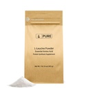 Ingrediente originale pure L-Leucina (1lb) Pulbere, Suplimentul esential de aminoacizi, Lab verificat