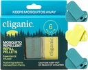 Cliganic Mosquito Repelent Refill Pack (6 Pellets) pentru Wristbands Cliganic - Natural Deet-Free, Infuzat ulei esențial