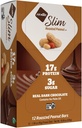 NuGo Slim Ciocolată neagră Alună prăjită, 16g Proteină, 2g Zahăr, 7g Fibră, Carburator net scăzut, Keto Friendly, Gluten Free, 12 Conte