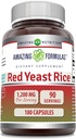 Amazing Formulas Red Yeast Rice 1200 mg per servire capsule Supliment 