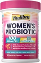 Probiotice pentru femei 100 miliarde CFU & Complex de magneziu Supliment 10-in-1 420mg