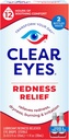 Clear Eyes Redness Relief Eye Picături, Albiți ochii și Relieve Uscăciune, Ardere și Iritație, 2 x 0,5 Fl Oz, Twin Pack