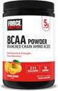 Force Factor BCAA Aminoacids Supliment 2:1:1, Delicious and Refreshing BCAA Powder to Support Muscle Recovery and Performance, No Artificial Colors or Flavors, Orange Mango, 30 Servings