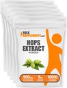 BulkSupplements.com Hops Extract de pulbere - Suplimentul plantei, Sursa de Hops Flori - Gluten gratuit, 500 mg pe servire, 1 kg (2.2 lbs) (Pachet de 5)