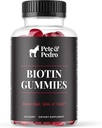 Pete & Pedro BIOTIN Gummies for Hair, Skin & Nails Grown for Women & Men 