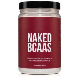 NAKED BCAAs Aminoacidi pulbere, Doar 1 Ingredient, Pure 2:1:1 Formula, Vegan nearomatizat Lanț Aminoacidi, Instantizat Toate naturale BCAA Supliment - 500 Grams, 100 Serviri