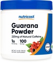 Nutricost Guarana Extract pulbere 100 Grams pe sticla - Natural Brazilian Herbal Cafeina Energizer Supliment