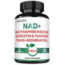 Satoomi NAD Supliment pentru femei - NAD Nicotinamidă Riboside Resveratrol 900mg, Querbetin, Turmeric, Astragalus, Ginseng, Vitamina D3, Vitamina C - 60 Conte