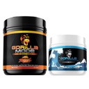 Gorila Mode Pre Workout (Orange Rush) + HydroPrime Glicerol Pre Workout - Stack cuprinzător pentru hiper-hidare, pompa, putere, rezistenta, si termoreglare