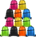 KUUQA 12Pcs Drawstring Bag Sports Gym String Backpack Bulk Cinch Bag Sackpack cu Zipper pentru școală Yoga Sport Gym Traveling
