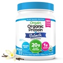 Orgain organic Vegan praf de proteine + lapte de ovăz, Vanilla Bean - 20g Proteina pe bază de plante, gluten gratuit, fără lactate, soia sau lactoză ingrediente, zahăr scăzut, non-GMO, Kosher, pentru Shakes & Smoothies - 1.05lb