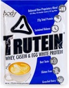 Nutriție corp Trutein pulbere de proteine ridicate: 45% Whey, 45% Cazeină, 10% Ou Alb, Gluten-Free, Sodiu scăzut, Grass Fed Whey Proteine pulbere, Gym Supliment & Breakfast Shake, Mocha, 34g Mostra