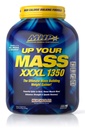 Maximum Human Performance MHP UYM XXXL 1350 Mass Building Gainer, Muscle Mass Gains, w/50g Proteine, High Calorie, 11g BCAAs, Leucine, Milk Chocolate, 8 Servings