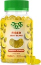 Fibră Jelly Bean Gummies pentru adulți, Fibră Supliment pentru Digestive Health, Vegetarian Fiber Gummy, 150 Jellybeans