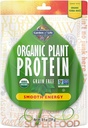 Garden of Life Organic Plant Proteine Smooth Energy Powder, 10 Servings - Vegan, Grain Free și Gluten Free Plant Pe bază de proteine Shake cu Yerba Mate, Vitamina B12, Probiotice și enzime, 15g Proteine