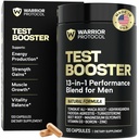 WARRIOR PROTOCOL Testosteron Boosteron pentru bărbați -Testosteron Supliment pentru bărbați cu Ashwagandha și Tongkat Ali 