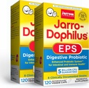 Jarrow Formulas Jarro-Dophilus EPS - 5 Miliarde Organisme Per Serving - 120 Enteric Coated Veggie Caps, Multi-Strain Probiotic - Intestinal & Immune Health, 120 Conte (Pachet de 2)