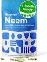 Herbal Neem Leaf Capsule pure - 180 Conte 330 mg - Fără aditivi - Vegan