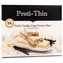 Proti-Thin Fluffy Vanilla Crisp Proteine Baruri, 15g Proteina, Calorie scăzut, Carb foarte scăzut (VLC), Slab Fat, High Fiber Snack Bar, KETO Diet Friendly, Ideal Proteina Compatibil, Nu Gluten Ingrediente, 7 /Box