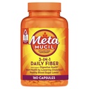 Metamucil, Psyllium Husk Capsules, 160 capsule, 3-in-1 Fibră Supliment, Zilnic Psyllium Husk Fiber Capsulele ajuta la sustinerea sanatatii digestive prin promovarea regularitatii*, ajuta Suplimentul Daily Fiber