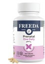 FREEDA Vitamina prenatala - Prenatala Kosher - Vitamine prenatale cu fier, acid folic prenatal, colina, vitamina D - One Daily Pre Natal Multivitamine Suport pentru gravide si femeile care alăptează (100)