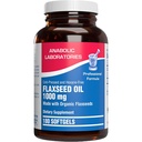 Ulei de semințe de in organic presat la rece 1000mg Softgels - ulei de in organic non OMG bogat în semințe de in natural Omega 3 6 9 pentru beneficiile corpului complet - Omega 3 supliment gratuit de pește (180 Softgels)