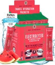 NUTRIENTE Electroliţi Pachete cu pulbere - Pachete de Hidratare pepene verde 40 - Pulbere de hidratare de călătorie - Fără zahăr, fără calorii, gluten gratuit - Made in USA