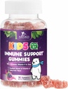 Copii Suport Imun - Vitamina C, Zinc & Echinacea, Copii Zilnic Suport Imun pentru Sănătate Gummy pentru Vârstele 4 și Up, Vitaminele naturii pentru copii, Vegan & Non-GMO, Aroma Berry - 90 Gummies